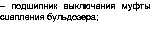 Text Box: – подшипник выключения муфты сцепления бульдозера;